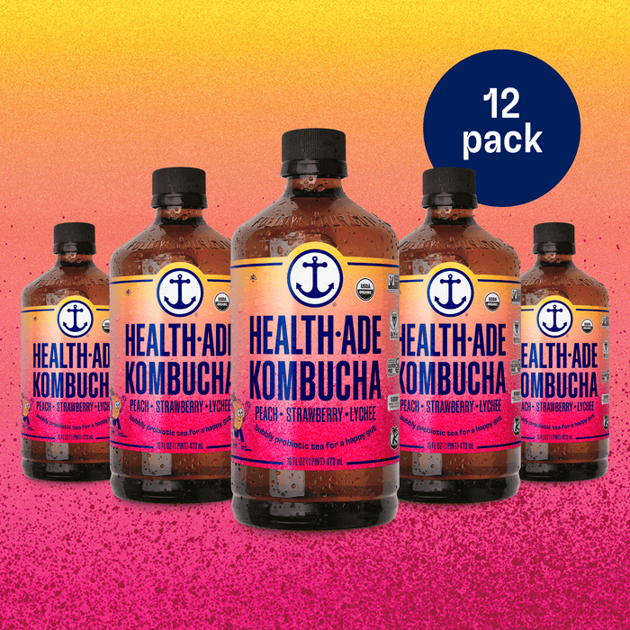 Peach Strawberry Lychee Kombucha Health-Ade