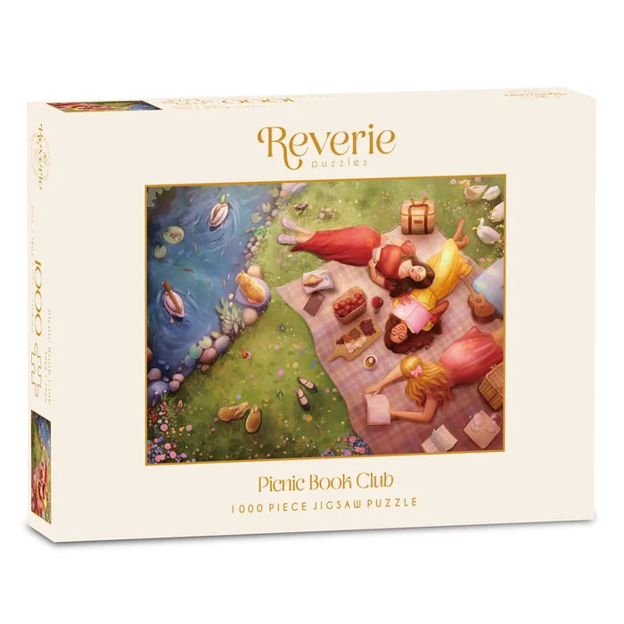 Picnic Book Club luksuspuslespil 1000 brikker fra Reverie