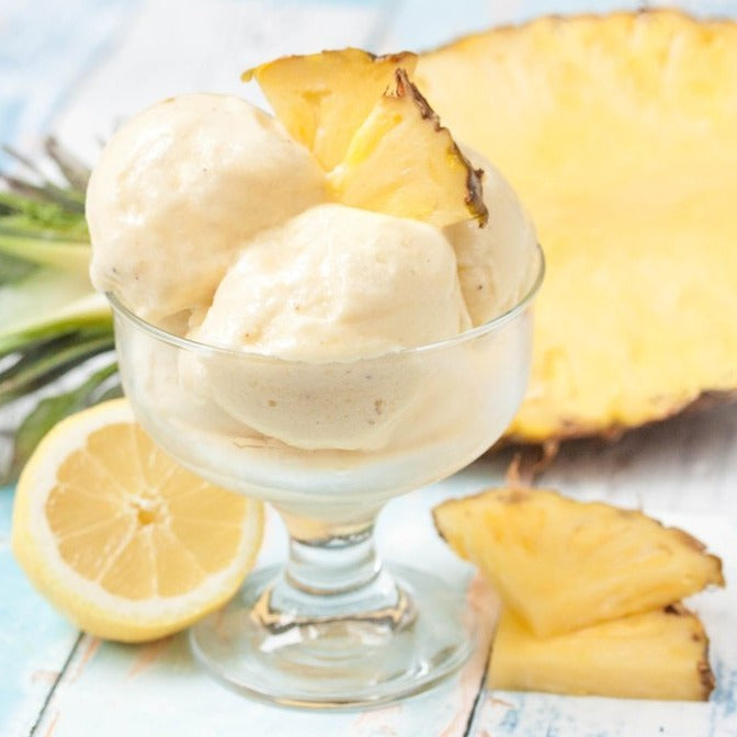 PINEAPPLE ICE CREAM WITH FRUIT 1 LT