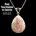 Pink Tourmaline Crystals in a White Calcite Matrix ~ Unique Bale