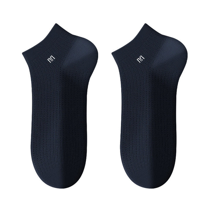 Plusock Breathable Ankle Socks(5 Pairs) - Navy Blue - EU39-44(US5-10) - image 3