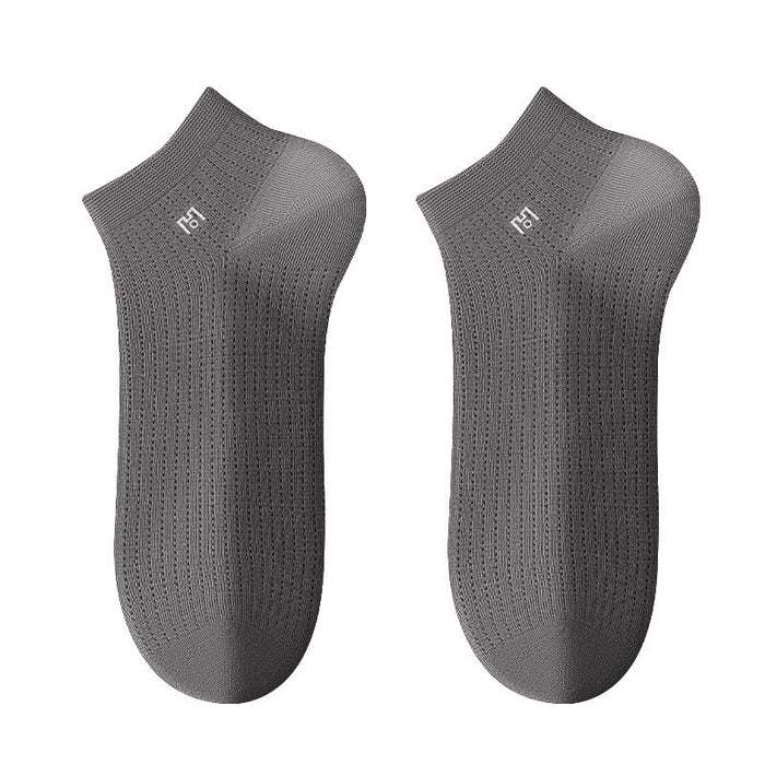 Plusock Breathable Ankle Socks(5 Pairs) - Gray - EU39-44(US5-10) - image 6