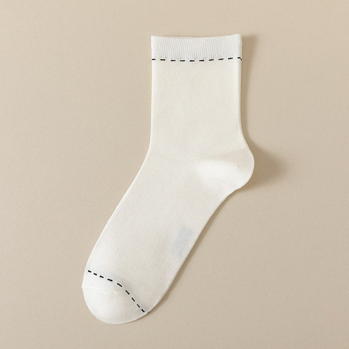 Plusock Breathable Quarter Socks(3 Pairs) - White - EU39-44(US5-10) - image 2