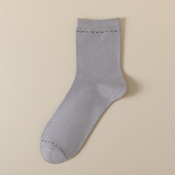 Plusock Breathable Quarter Socks(3 Pairs) - Light Gray - EU39-44(US5-10) - image 4