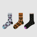Plusock Butterfly Cotton Sheer Quarter Socks(3 Pairs) - Multicolor - EU35-39(US2-6) - image 1