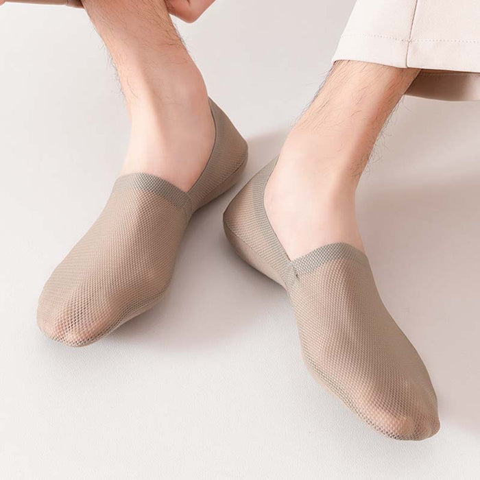 Plusock Classic Mesh No Show Socks(4 Pairs)