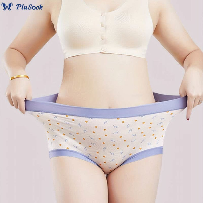 Plusock Elegant Flowers Panty(4 Packs)