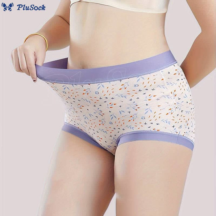 Plusock Elegant Flowers Panty(4 Packs)