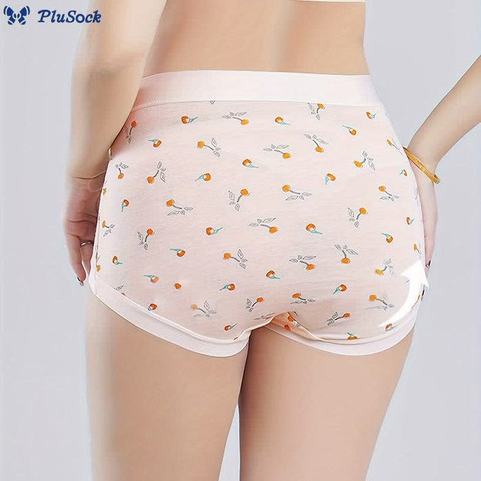 Plusock Elegant Flowers Panty(4 Packs)