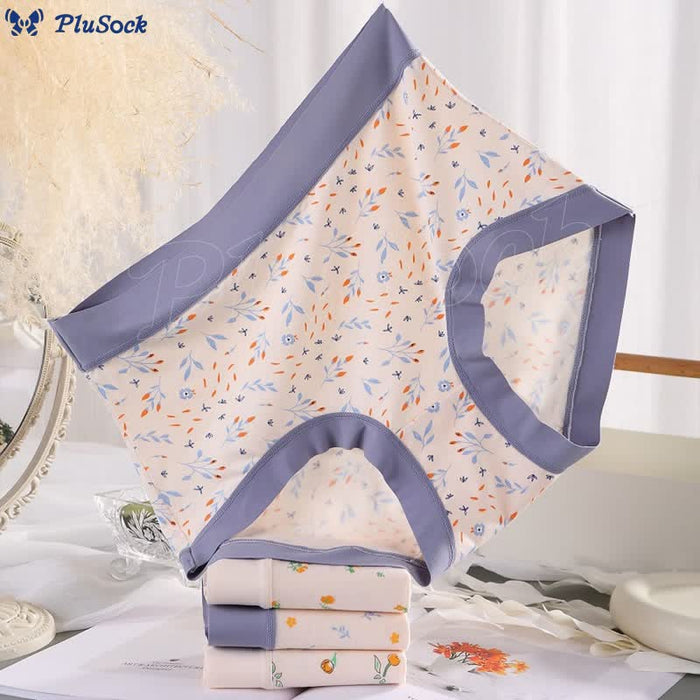 Plusock Elegant Flowers Panty(4 Packs)
