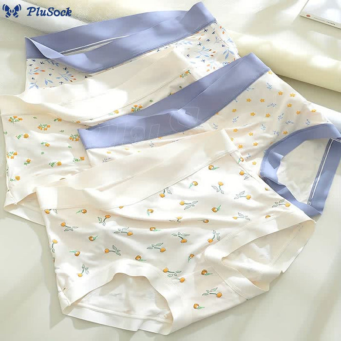 Plusock Elegant Flowers Panty(4 Packs)