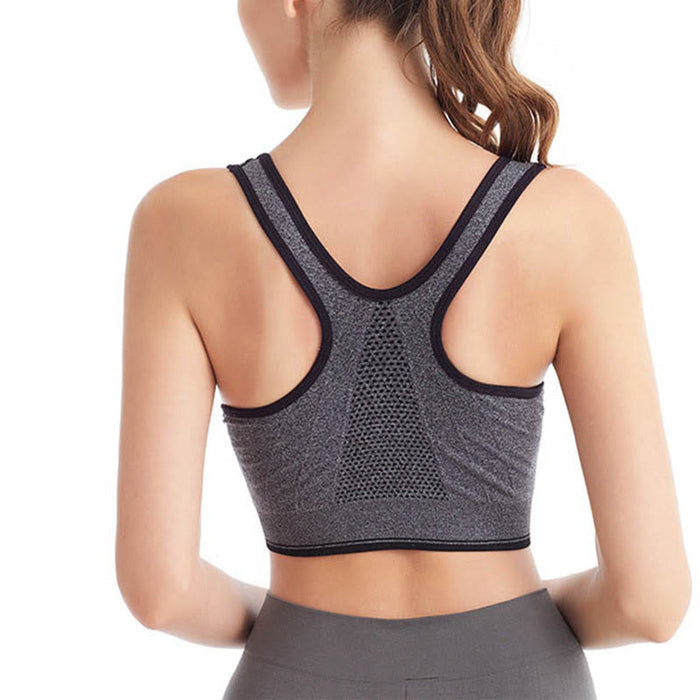 Plusock Front Zip Comfortable Sports Bras(2 Packs)