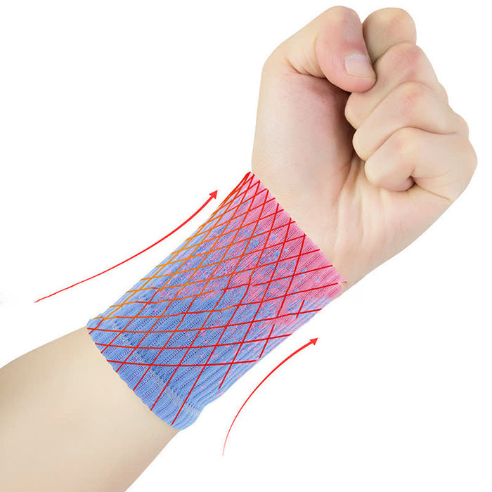 Plusock Gradient Color Fitness Wrist Sleeves(2 Pairs)
