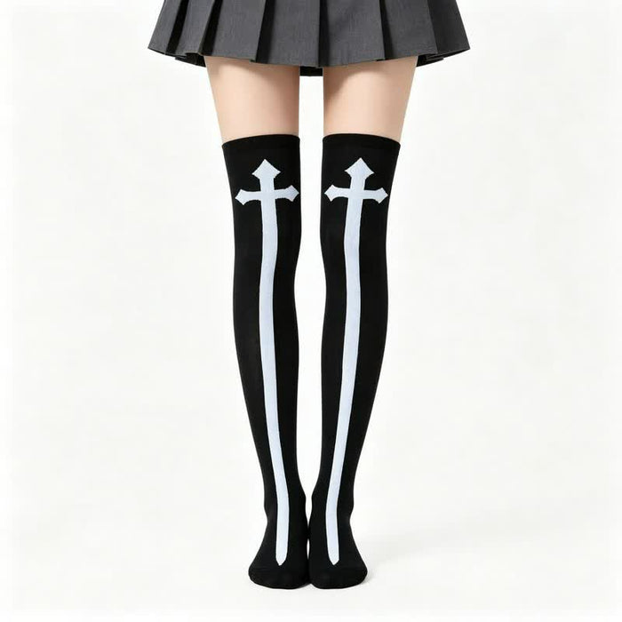Plusock Halloween Fun Over Knee Thigh Socks (4 Pairs) - D - EU36-43 (US3-9) - image 4