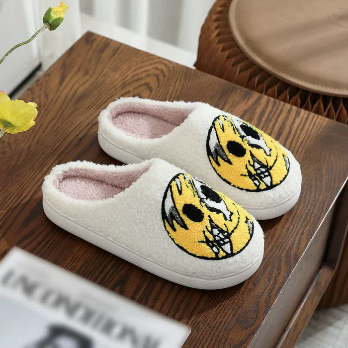 Plusock Halloween Fun Plush House Slippers - White - EU44-45(US10-11) - image 1