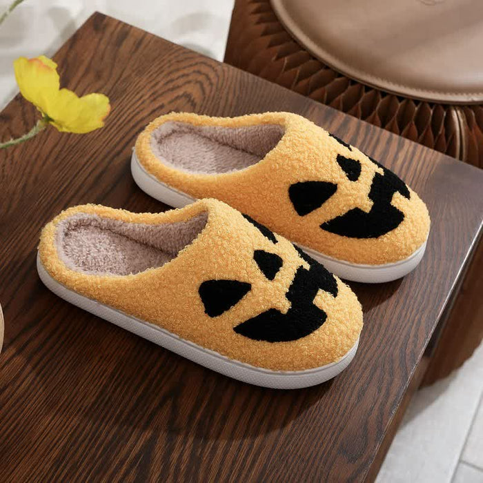 Plusock Halloween Pumpkin Plush House Slippers - E - EU44-45(US10-11) - image 4