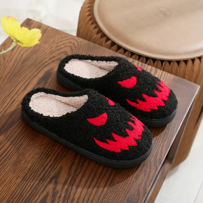 Plusock Halloween Pumpkin Plush House Slippers - F - EU44-45(US10-11) - image 5