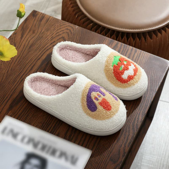 Plusock Halloween Pumpkin Plush House Slippers - H - EU44-45(US10-11) - image 7