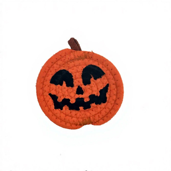 Plusock Halloween Pumpkin Smiley Face Coaster(4 Piece) - D - One Size - image 1