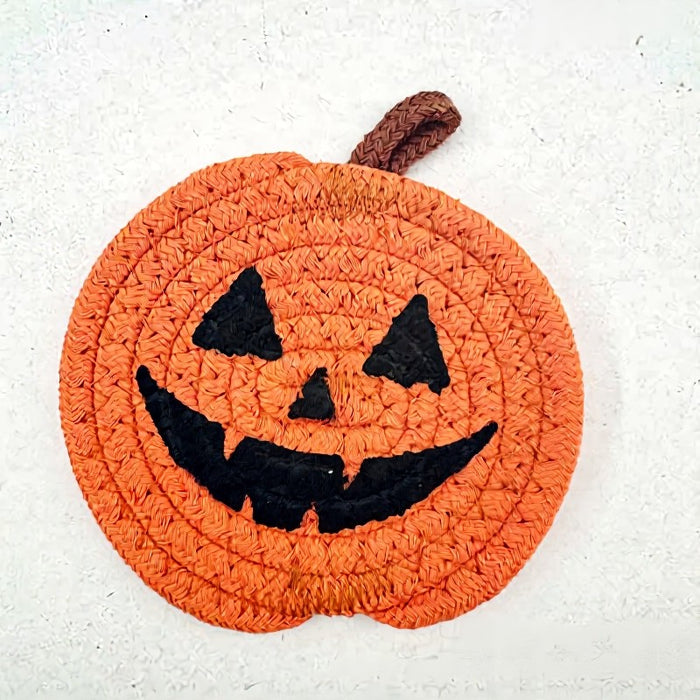 Plusock Halloween Pumpkin Smiley Face Coaster(4 Piece) - C - One Size - image 2
