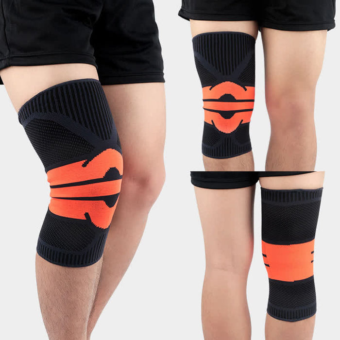 Plusock Knitted Breathable Sports Compression Knee Pads