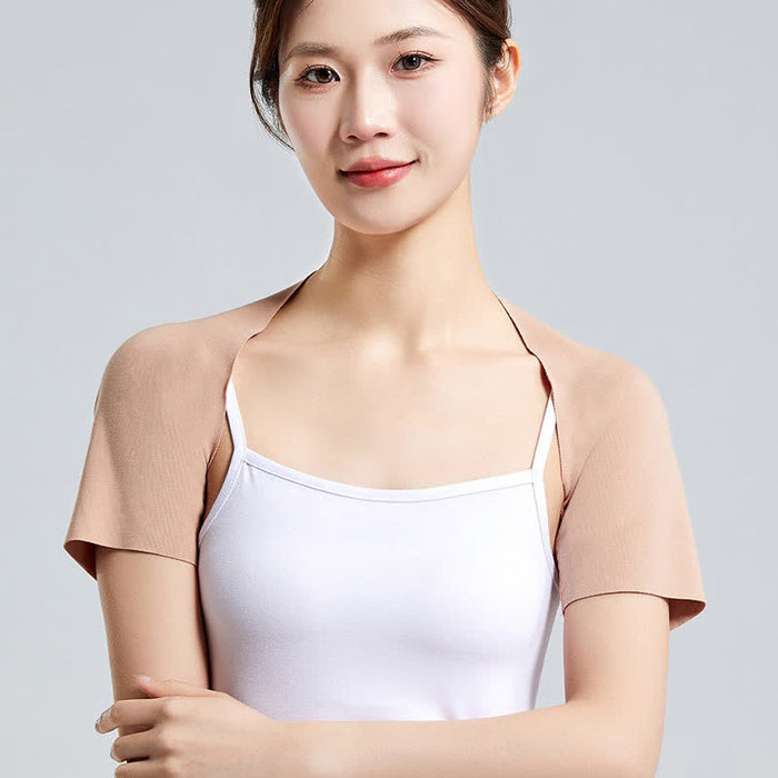 Plusock Lightweight Modal Short-Sleeve Top Shoulder Brace(2 Pieces) - Nude - XXL - image 2