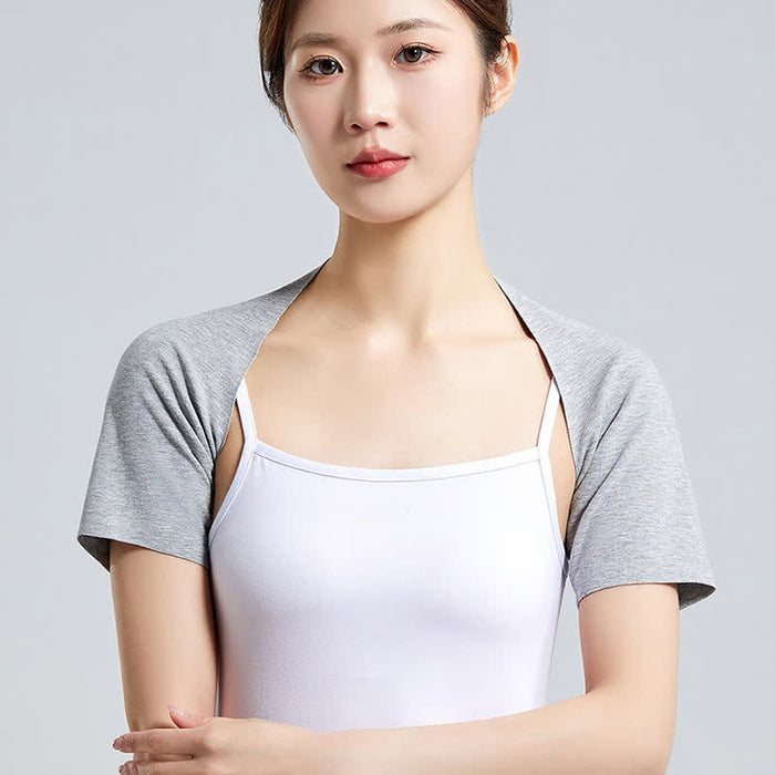 Plusock Lightweight Modal Short-Sleeve Top Shoulder Brace(2 Pieces) - Light Gray - XXL - image 4