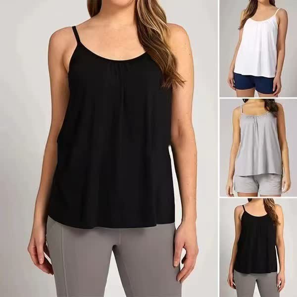Plusock Loose Padded Wireless Cup Camisole - image 0
