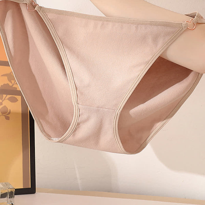 Plusock Low-rise Sexy Cotton Heart Hollow Out Brief(3 Packs)