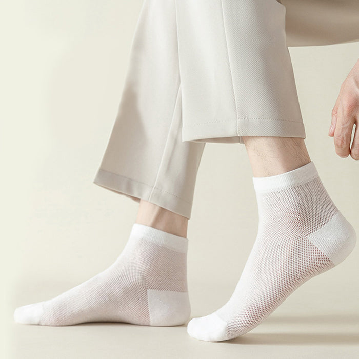 Plusock Mesh Breathable Sports Ankle Socks(7 Pairs)