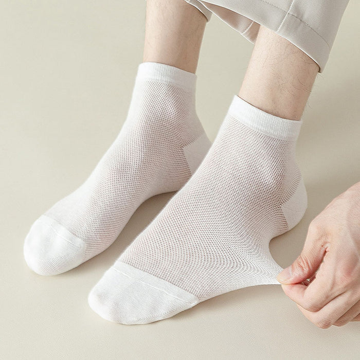 Plusock Mesh Breathable Sports Ankle Socks(7 Pairs)