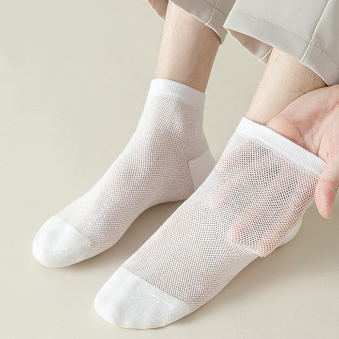Plusock Mesh Breathable Sports Ankle Socks(7 Pairs)