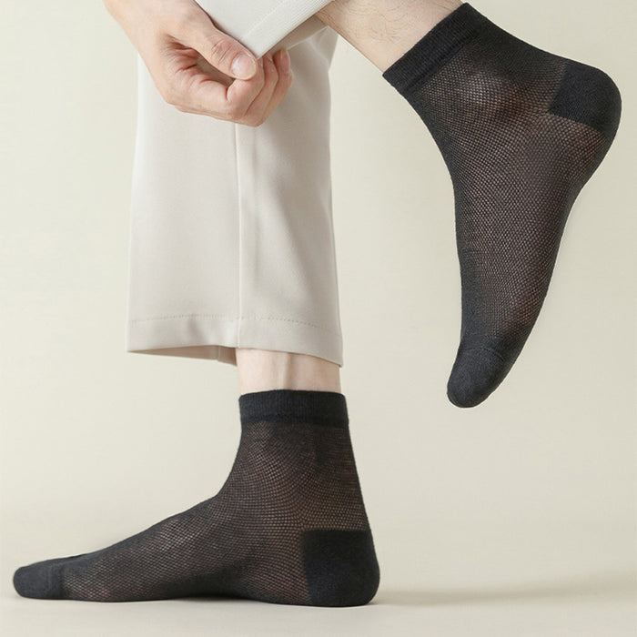 Plusock Mesh Breathable Sports Ankle Socks(7 Pairs)