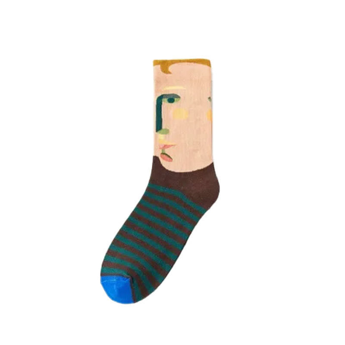Plusock Playful Painting Pattern Quarter Socks(3 Pairs) - image 5