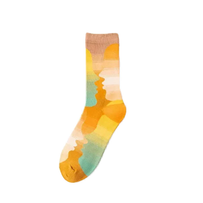 Plusock Playful Painting Pattern Quarter Socks(3 Pairs) - image 6