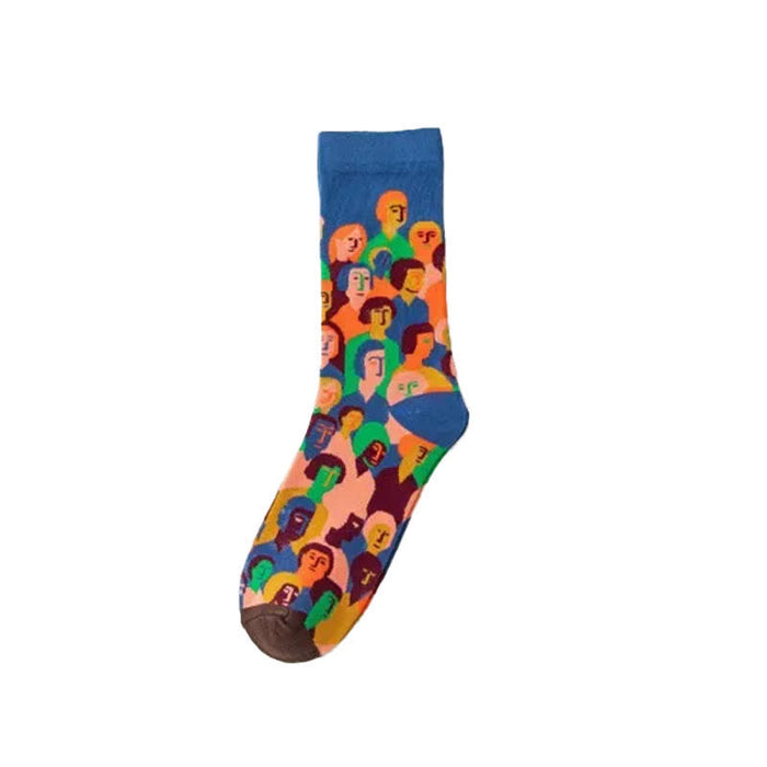Plusock Playful Painting Pattern Quarter Socks(3 Pairs) - image 7