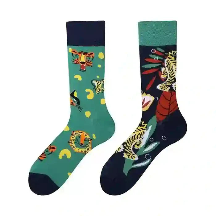 Plusock Playful Tiger Quarter Socks - image 1