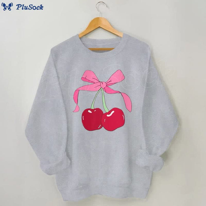 Plusock Plus Size Big Cherry Sweatshirt