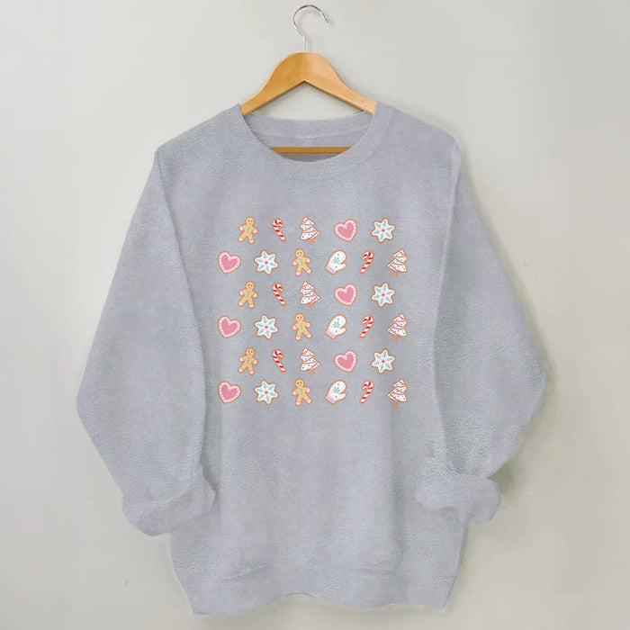 Plusock Plus Size Christmas Elements Sweatshirt