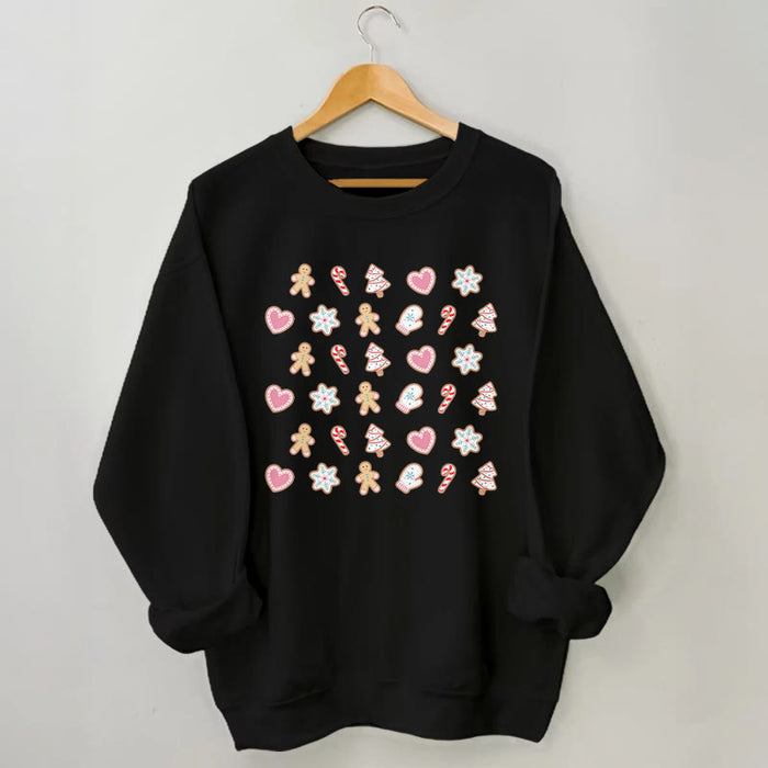 Plusock Plus Size Christmas Elements Sweatshirt