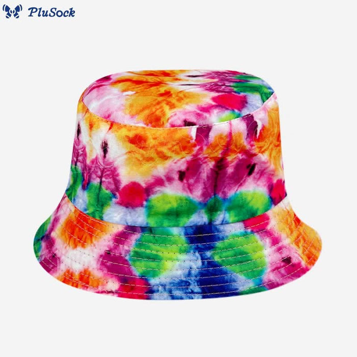 Plusock Plus Size Fashion Tie Dye Bucket Hat