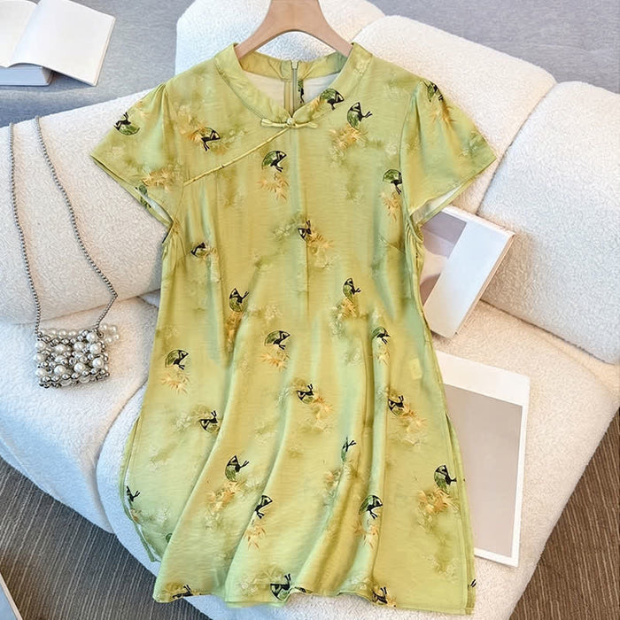 Plusock Plus-Size Floral Mandarin Collar Tunic Blouse - image 5