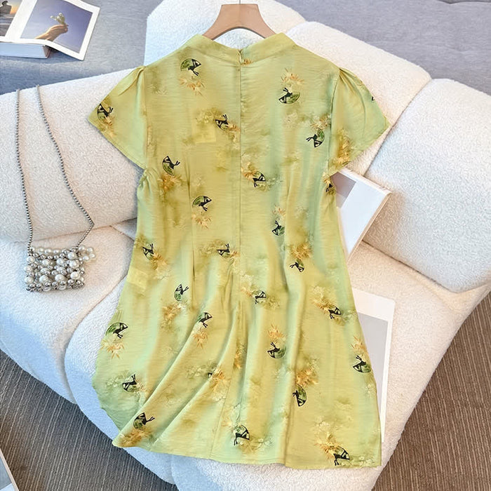 Plusock Plus-Size Floral Mandarin Collar Tunic Blouse - image 6