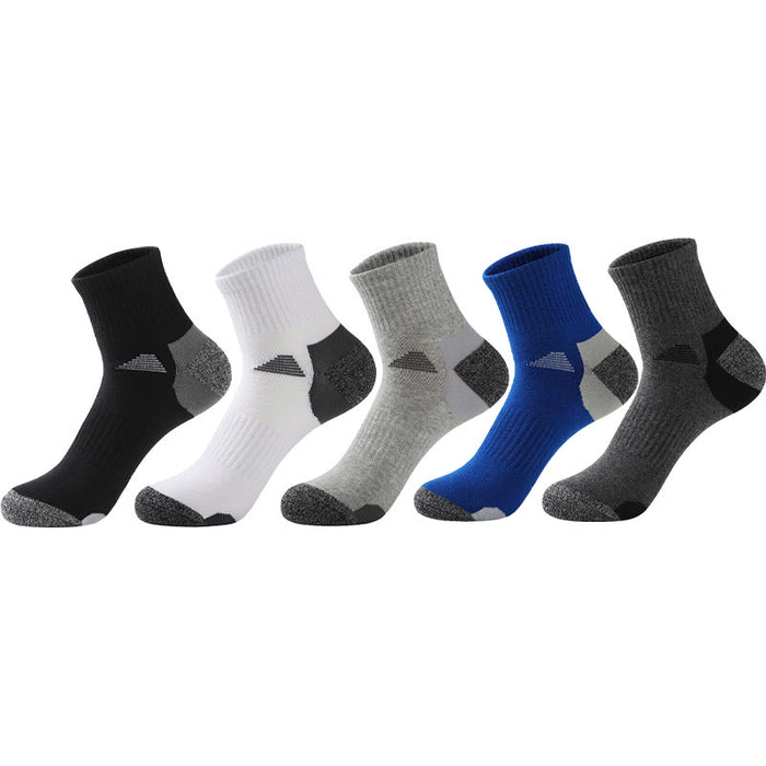 Plusock Plus Size Four Seasons Quarter Compression Socks(5 Pairs)