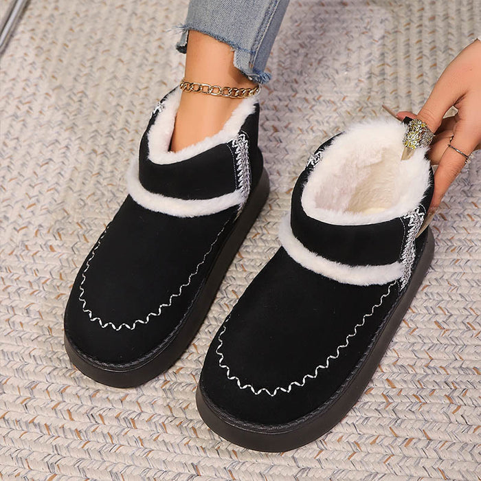 Plusock Plus Size Lace Ethnic Style Slippers Boots - image 1