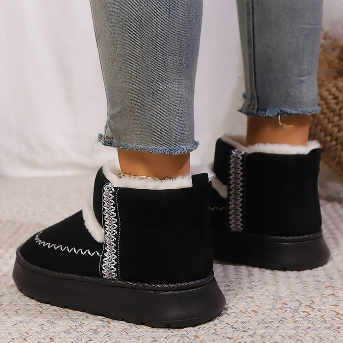 Plusock Plus Size Lace Ethnic Style Slippers Boots - image 3