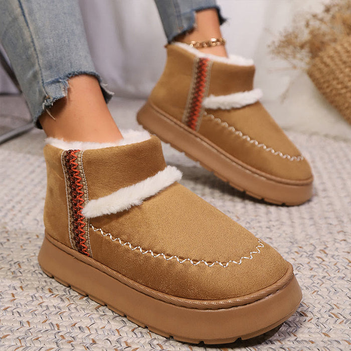 Plusock Plus Size Lace Ethnic Style Slippers Boots - image 7