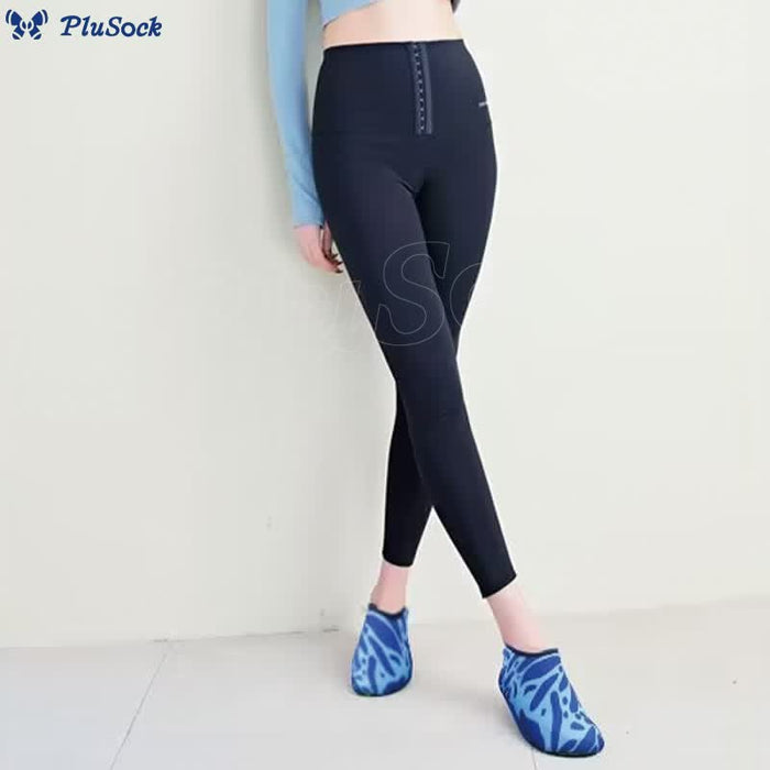 Plusock Plus Size Leopard Slippers