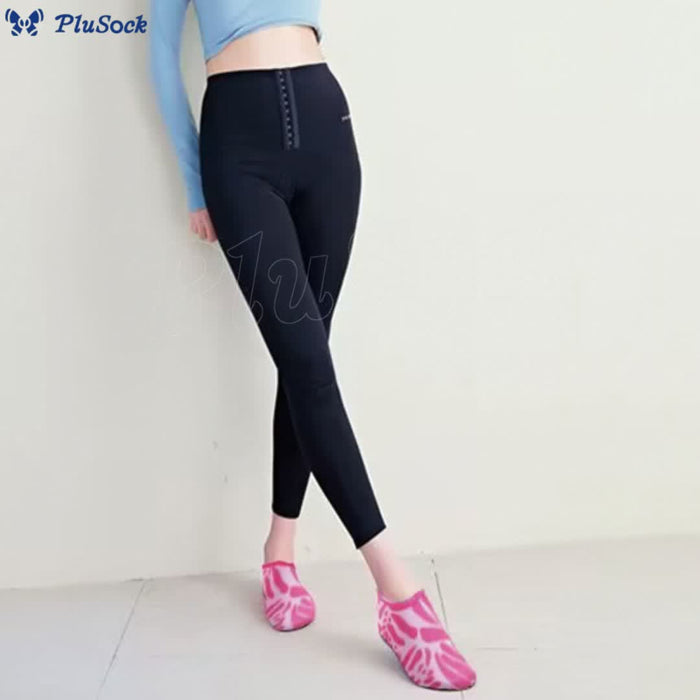 Plusock Plus Size Leopard Slippers