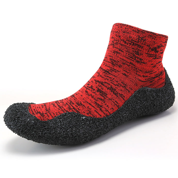 Plusock  Plus Size Lightweight Barefoot Sock Shoes - Red - US12 - image 4